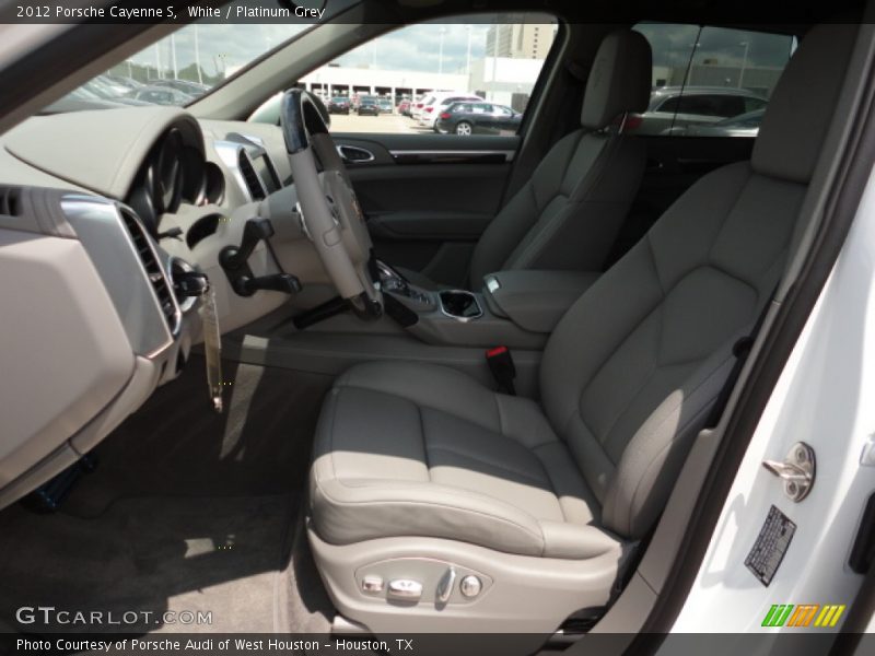 White / Platinum Grey 2012 Porsche Cayenne S