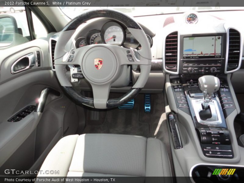 White / Platinum Grey 2012 Porsche Cayenne S