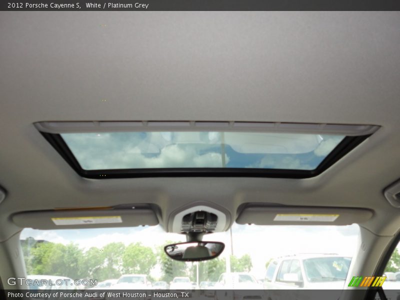 White / Platinum Grey 2012 Porsche Cayenne S