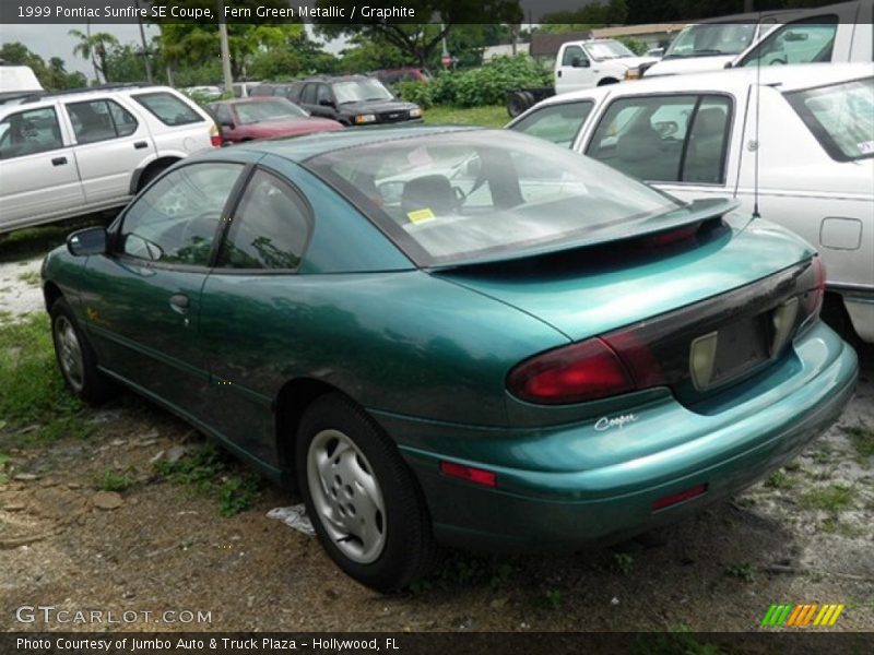 Fern Green Metallic / Graphite 1999 Pontiac Sunfire SE Coupe