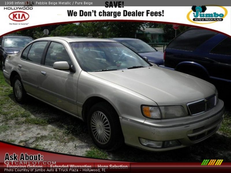 Pebble Beige Metallic / Pure Beige 1998 Infiniti I 30