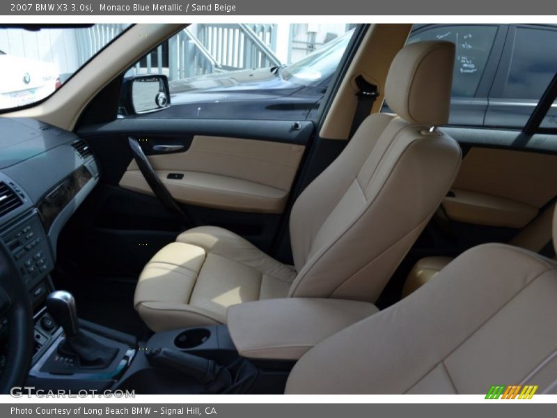 Monaco Blue Metallic / Sand Beige 2007 BMW X3 3.0si