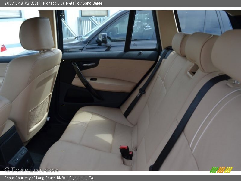 Monaco Blue Metallic / Sand Beige 2007 BMW X3 3.0si