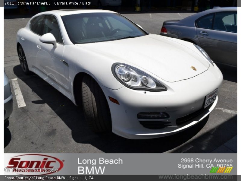Carrara White / Black 2011 Porsche Panamera S
