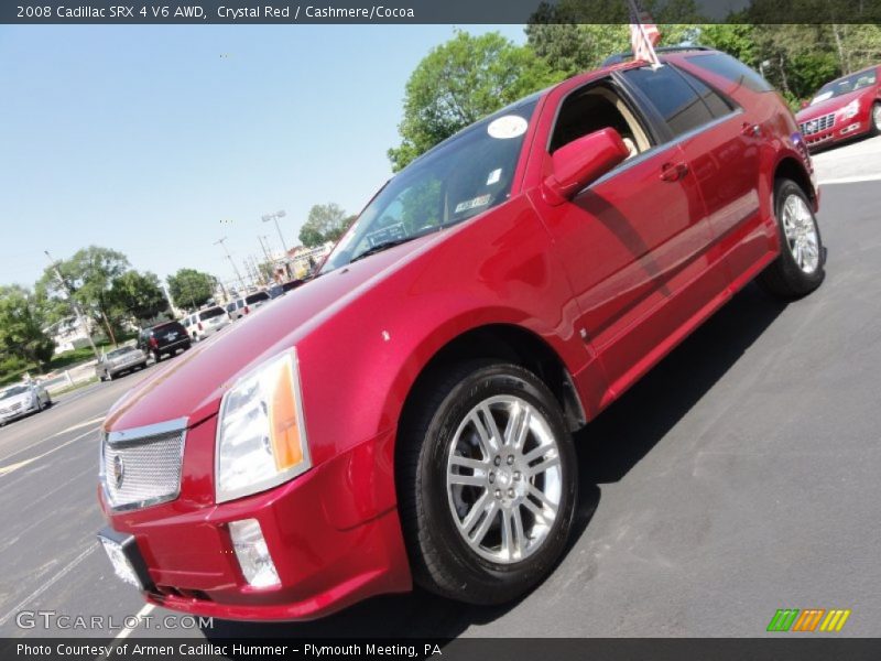 Crystal Red / Cashmere/Cocoa 2008 Cadillac SRX 4 V6 AWD