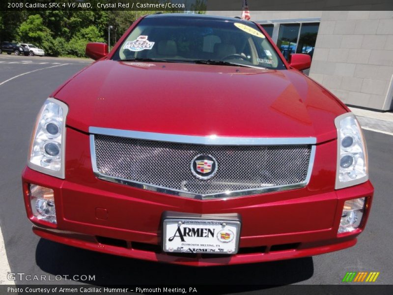 Crystal Red / Cashmere/Cocoa 2008 Cadillac SRX 4 V6 AWD