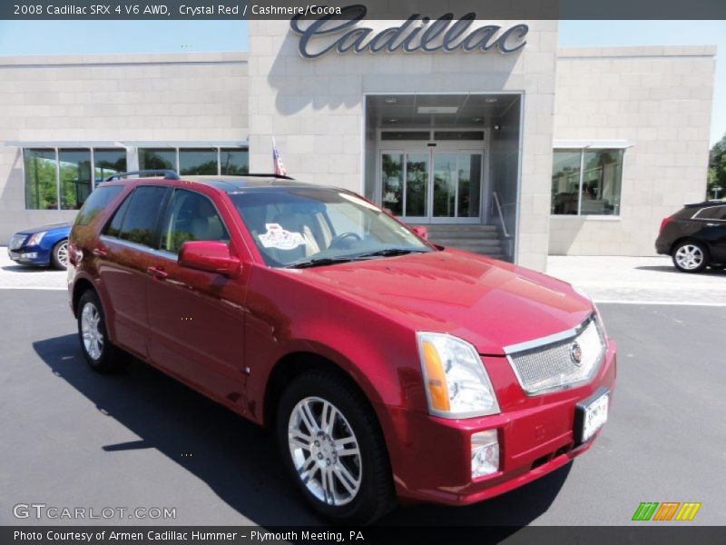 Crystal Red / Cashmere/Cocoa 2008 Cadillac SRX 4 V6 AWD