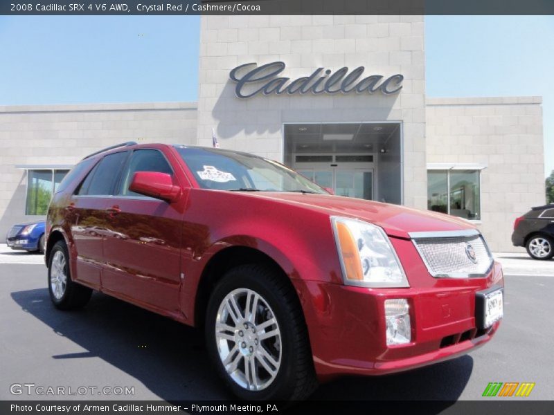 Crystal Red / Cashmere/Cocoa 2008 Cadillac SRX 4 V6 AWD