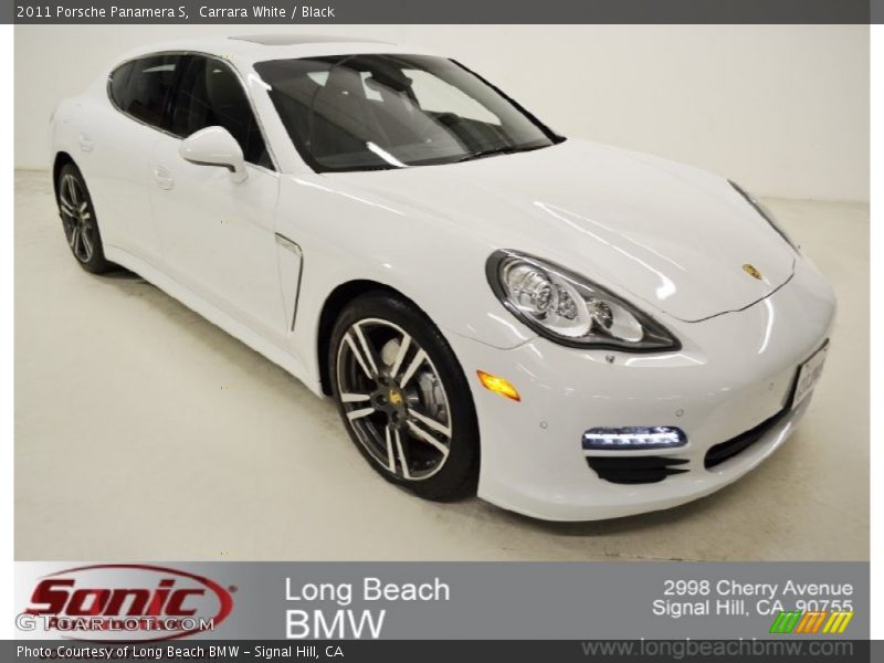 Carrara White / Black 2011 Porsche Panamera S