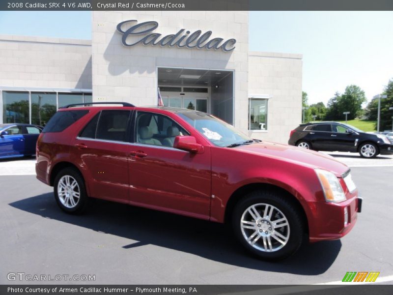 Crystal Red / Cashmere/Cocoa 2008 Cadillac SRX 4 V6 AWD