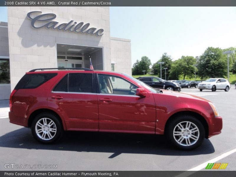 Crystal Red / Cashmere/Cocoa 2008 Cadillac SRX 4 V6 AWD