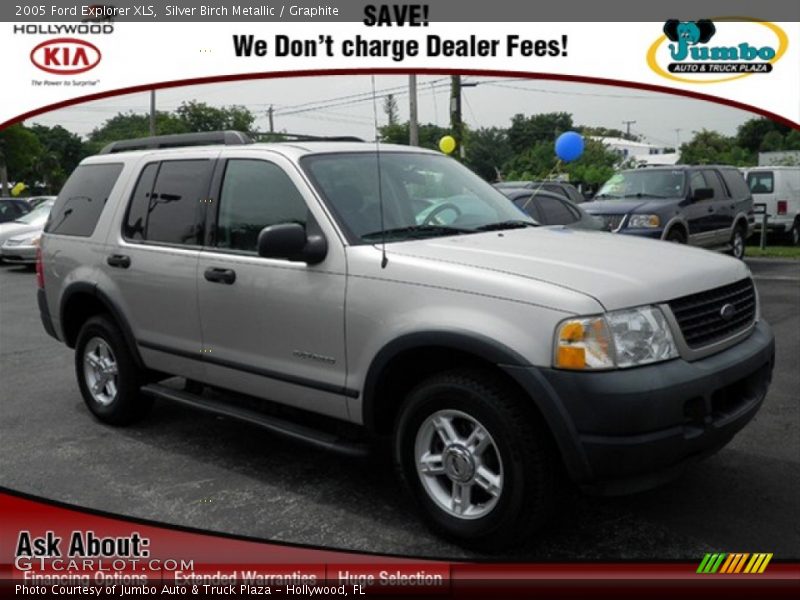 Silver Birch Metallic / Graphite 2005 Ford Explorer XLS