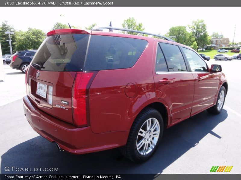 Crystal Red / Cashmere/Cocoa 2008 Cadillac SRX 4 V6 AWD