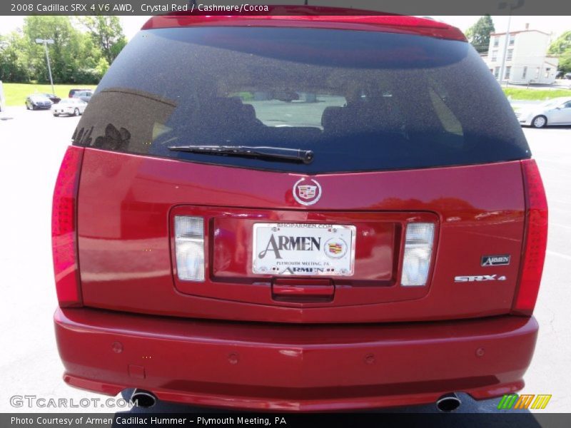 Crystal Red / Cashmere/Cocoa 2008 Cadillac SRX 4 V6 AWD