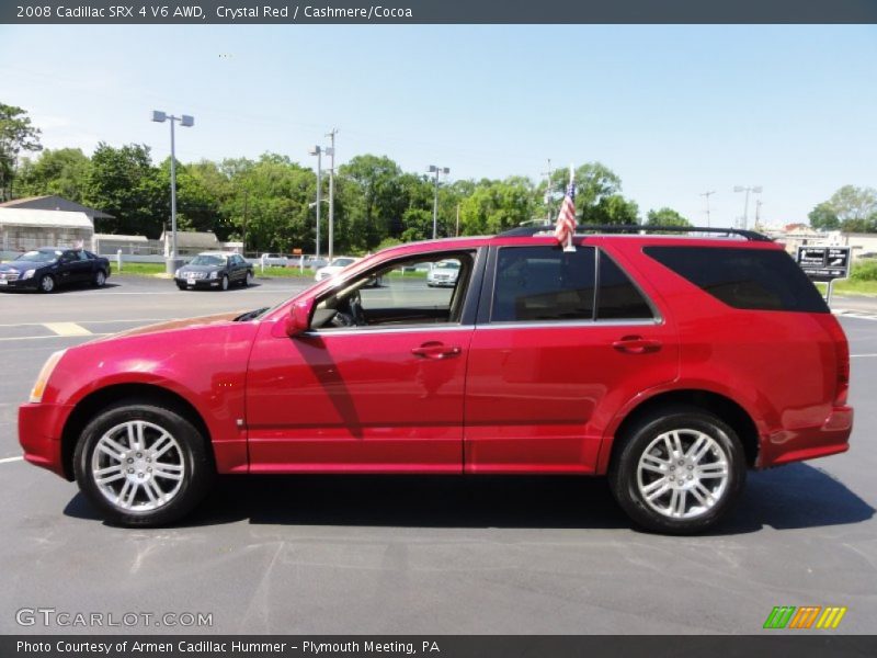 Crystal Red / Cashmere/Cocoa 2008 Cadillac SRX 4 V6 AWD