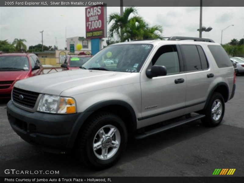 Silver Birch Metallic / Graphite 2005 Ford Explorer XLS