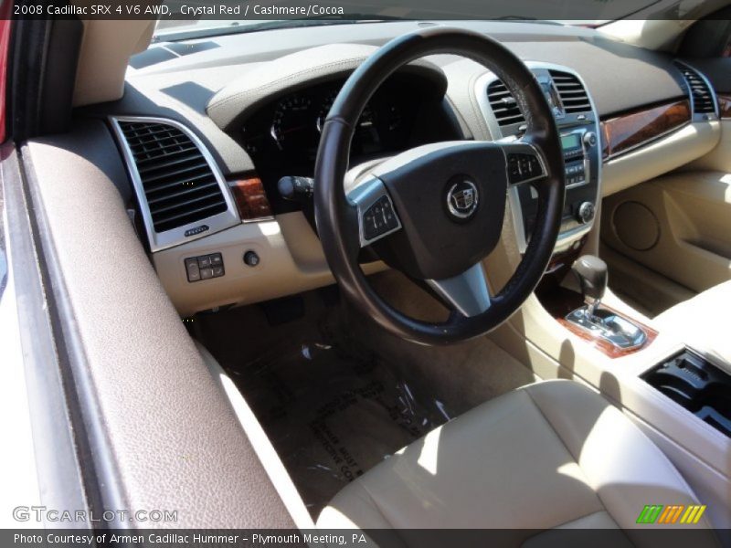 Crystal Red / Cashmere/Cocoa 2008 Cadillac SRX 4 V6 AWD
