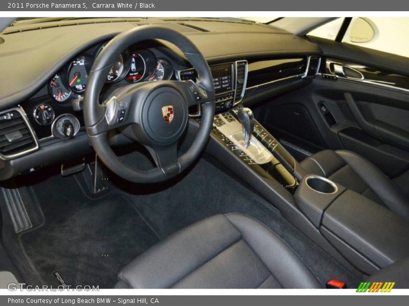 Carrara White / Black 2011 Porsche Panamera S