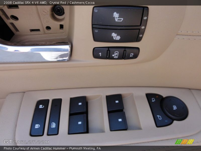 Crystal Red / Cashmere/Cocoa 2008 Cadillac SRX 4 V6 AWD