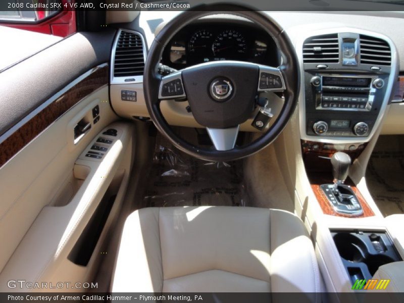 Crystal Red / Cashmere/Cocoa 2008 Cadillac SRX 4 V6 AWD
