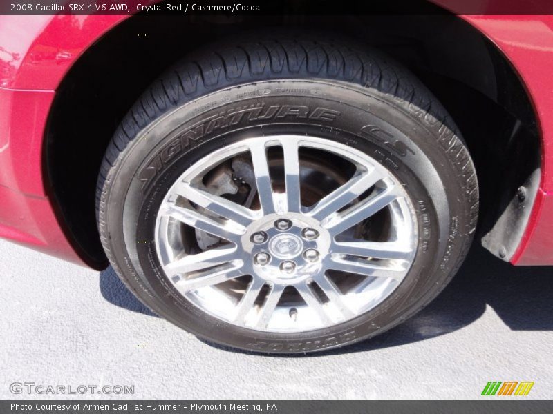 Crystal Red / Cashmere/Cocoa 2008 Cadillac SRX 4 V6 AWD