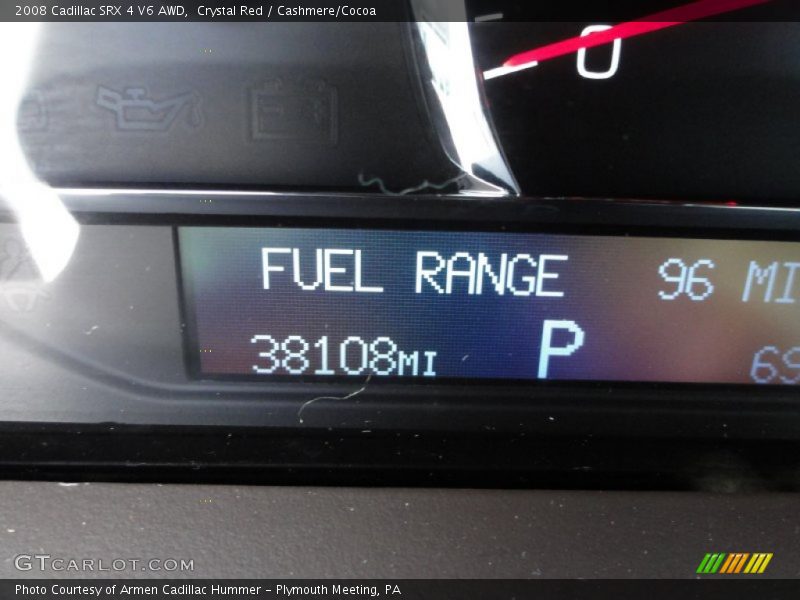 Crystal Red / Cashmere/Cocoa 2008 Cadillac SRX 4 V6 AWD