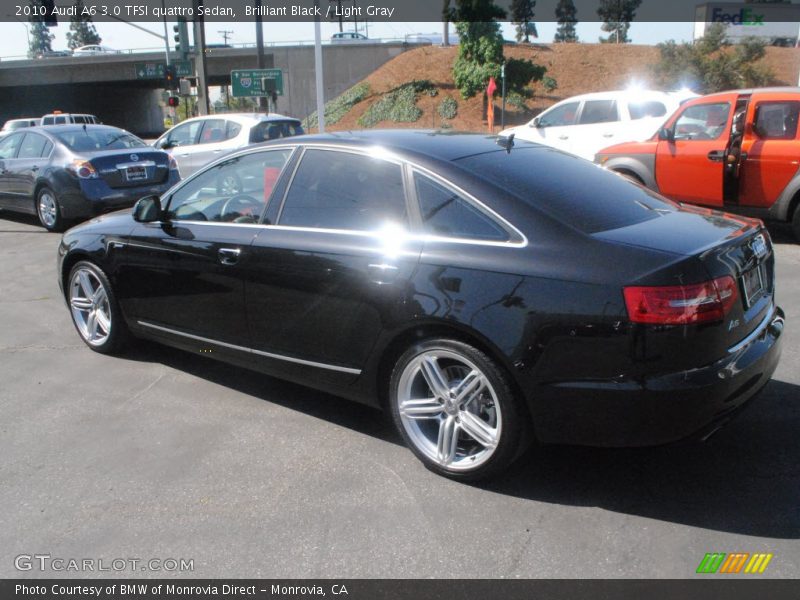 Brilliant Black / Light Gray 2010 Audi A6 3.0 TFSI quattro Sedan