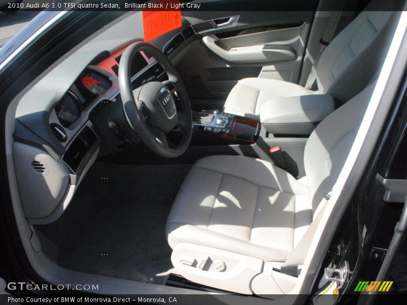 Brilliant Black / Light Gray 2010 Audi A6 3.0 TFSI quattro Sedan