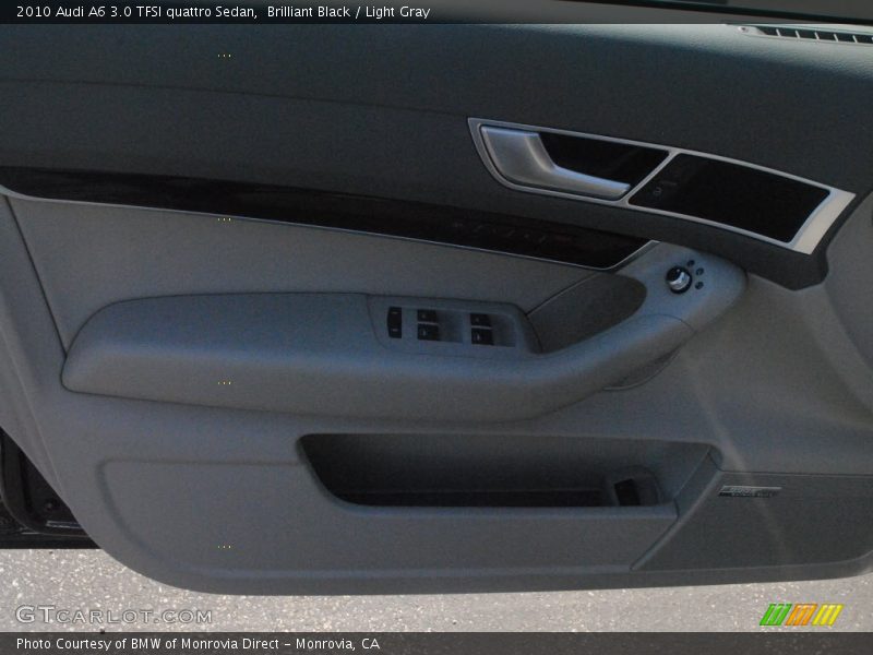 Brilliant Black / Light Gray 2010 Audi A6 3.0 TFSI quattro Sedan