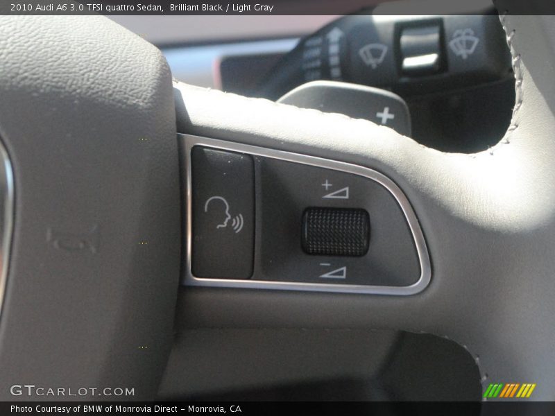 Brilliant Black / Light Gray 2010 Audi A6 3.0 TFSI quattro Sedan