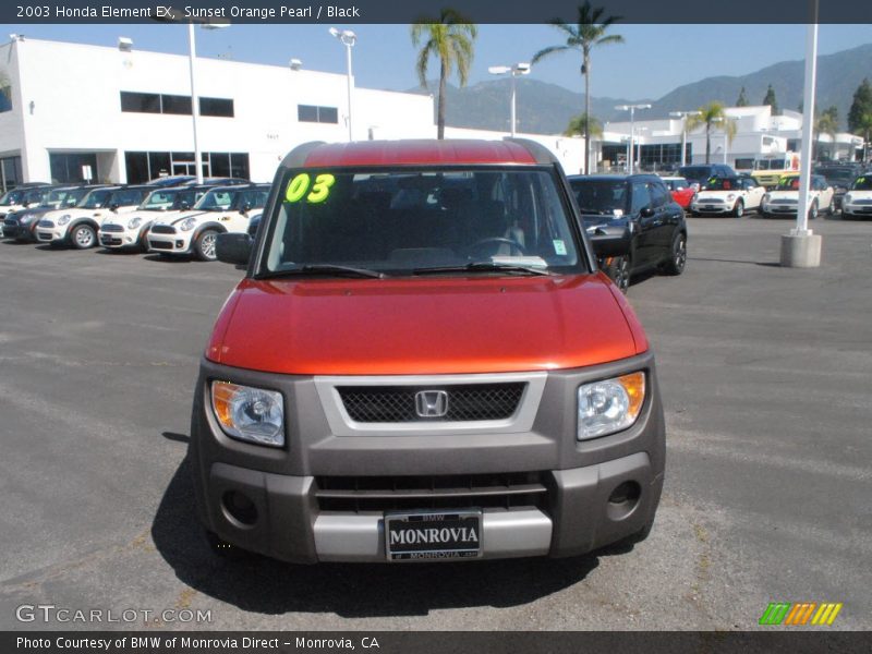 Sunset Orange Pearl / Black 2003 Honda Element EX