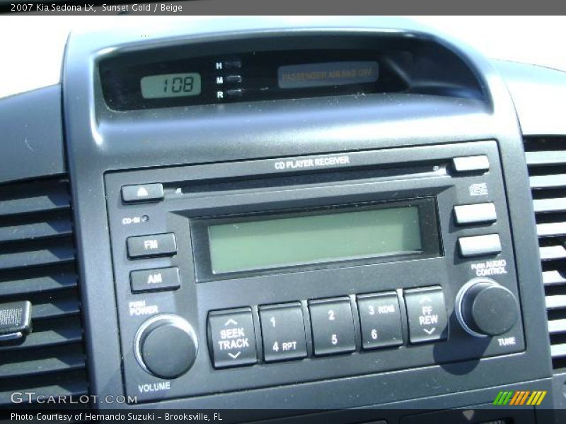 Sunset Gold / Beige 2007 Kia Sedona LX