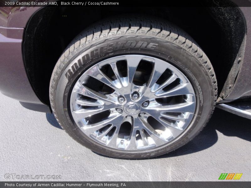 Black Cherry / Cocoa/Cashmere 2009 Cadillac Escalade AWD