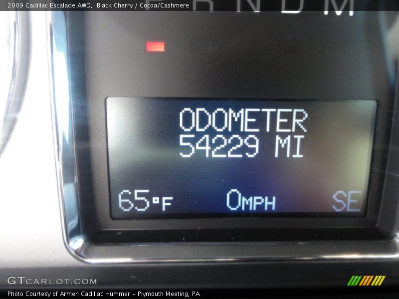 Black Cherry / Cocoa/Cashmere 2009 Cadillac Escalade AWD
