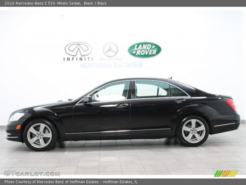 Black / Black 2010 Mercedes-Benz S 550 4Matic Sedan