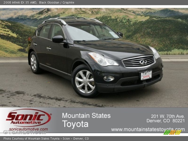 Black Obsidian / Graphite 2008 Infiniti EX 35 AWD
