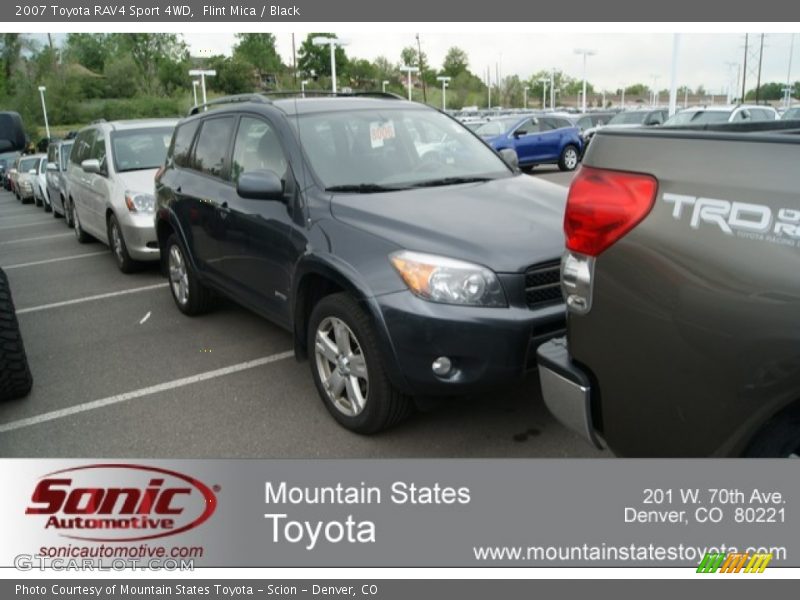 Flint Mica / Black 2007 Toyota RAV4 Sport 4WD