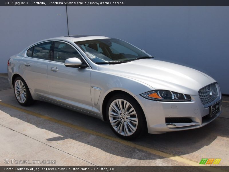 Rhodium Silver Metallic / Ivory/Warm Charcoal 2012 Jaguar XF Portfolio