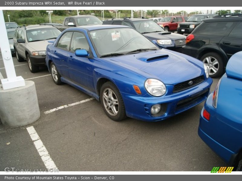WR Blue Pearl / Black 2003 Subaru Impreza WRX Sedan