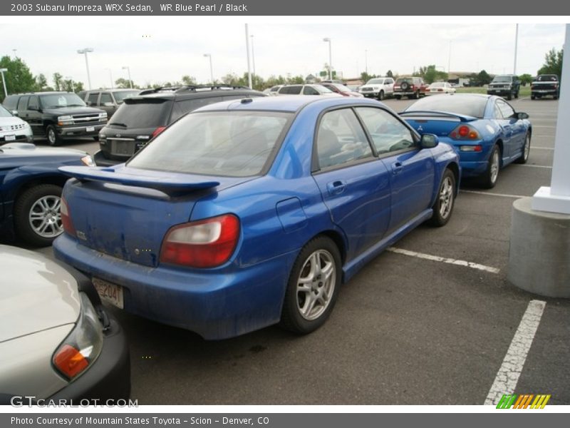 WR Blue Pearl / Black 2003 Subaru Impreza WRX Sedan