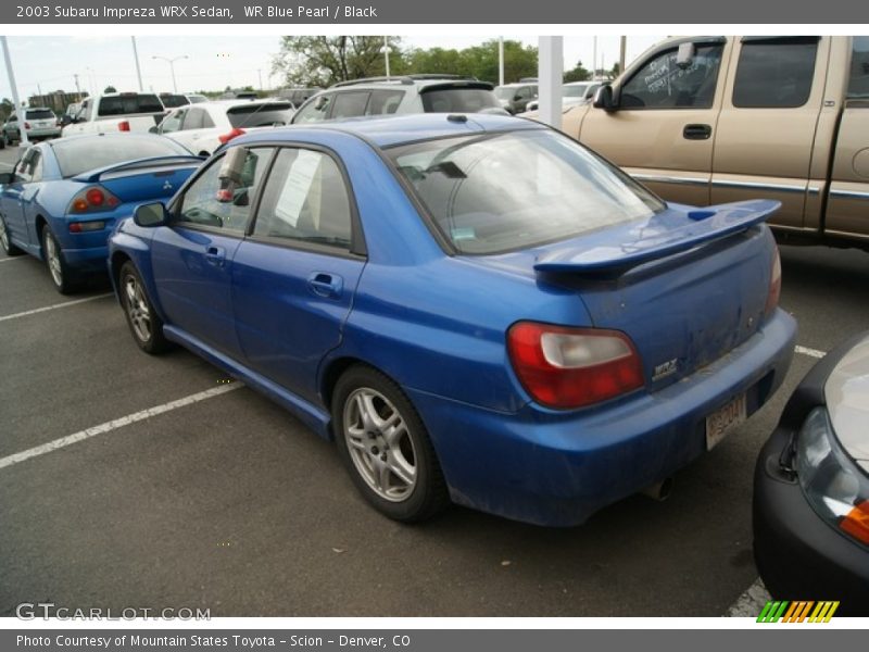WR Blue Pearl / Black 2003 Subaru Impreza WRX Sedan