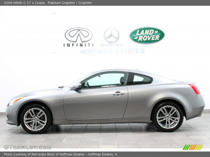 Platinum Graphite / Graphite 2009 Infiniti G 37 x Coupe