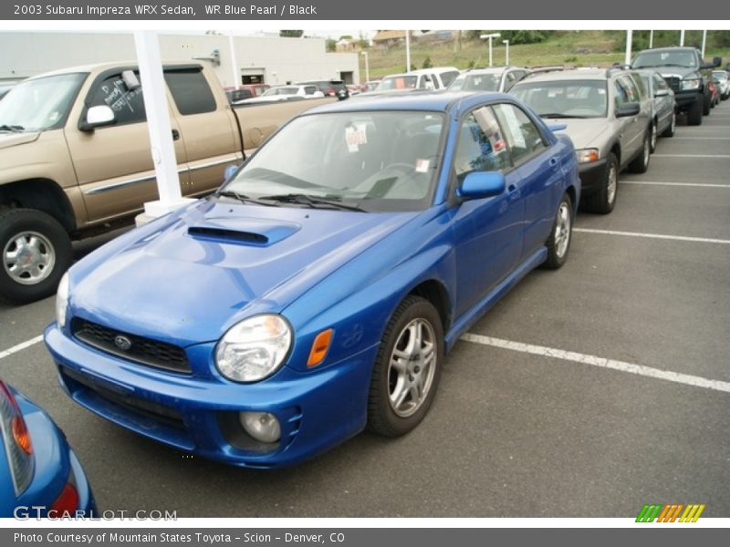 WR Blue Pearl / Black 2003 Subaru Impreza WRX Sedan