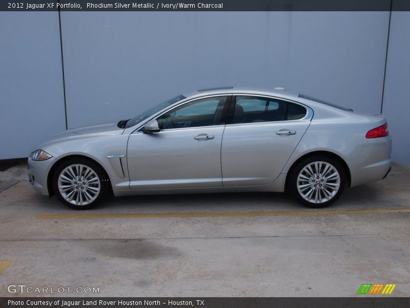 Rhodium Silver Metallic / Ivory/Warm Charcoal 2012 Jaguar XF Portfolio