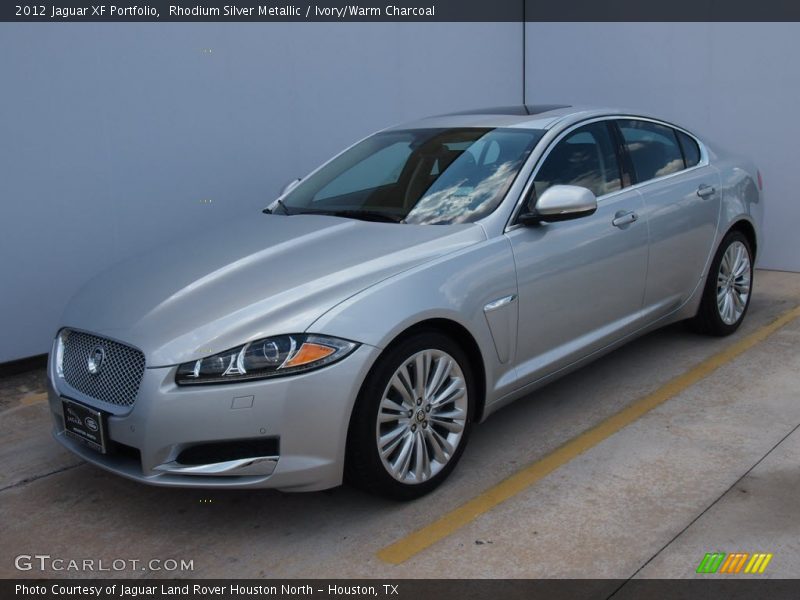 Rhodium Silver Metallic / Ivory/Warm Charcoal 2012 Jaguar XF Portfolio