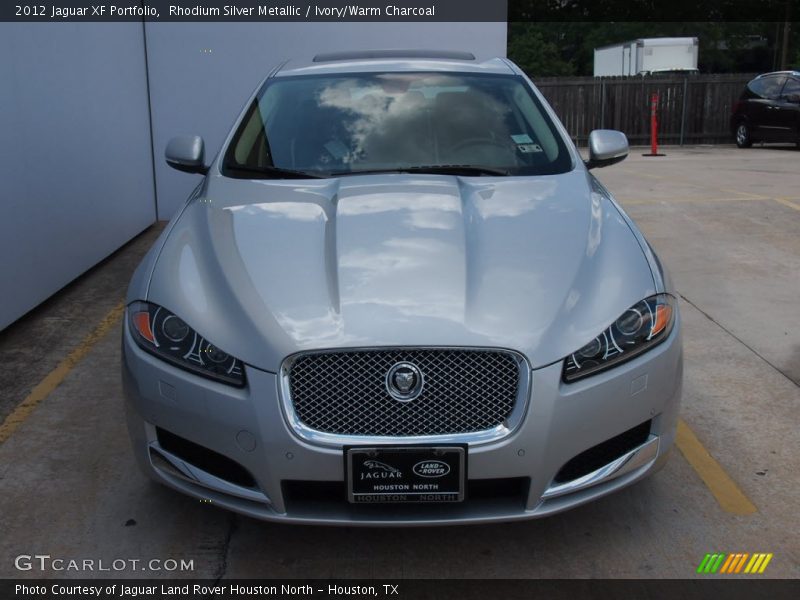 Rhodium Silver Metallic / Ivory/Warm Charcoal 2012 Jaguar XF Portfolio