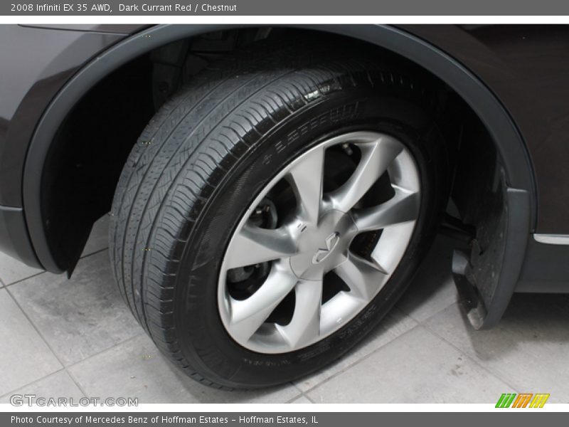Dark Currant Red / Chestnut 2008 Infiniti EX 35 AWD