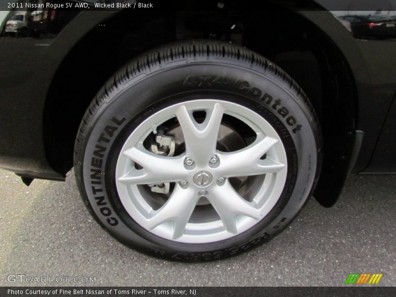 Wicked Black / Black 2011 Nissan Rogue SV AWD