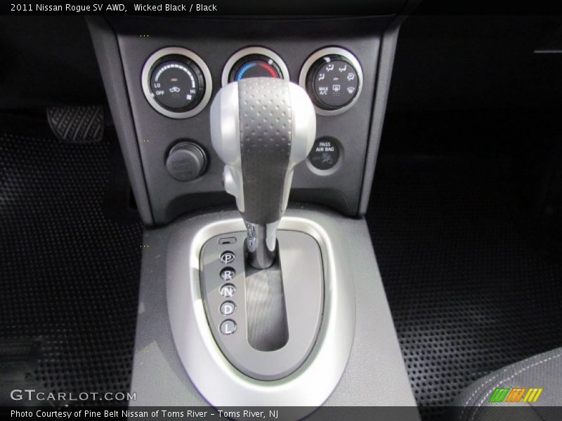 Wicked Black / Black 2011 Nissan Rogue SV AWD