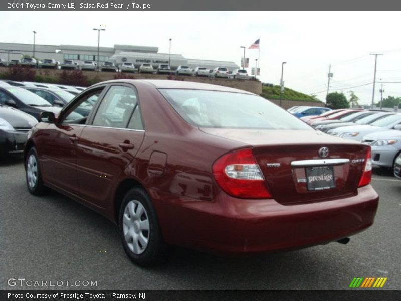 Salsa Red Pearl / Taupe 2004 Toyota Camry LE